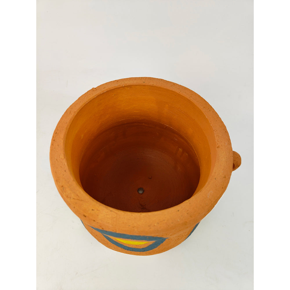 Urban Maliah Concrete Circle Planter Flower/Plant Pot Decor Med Terracotta — image 4