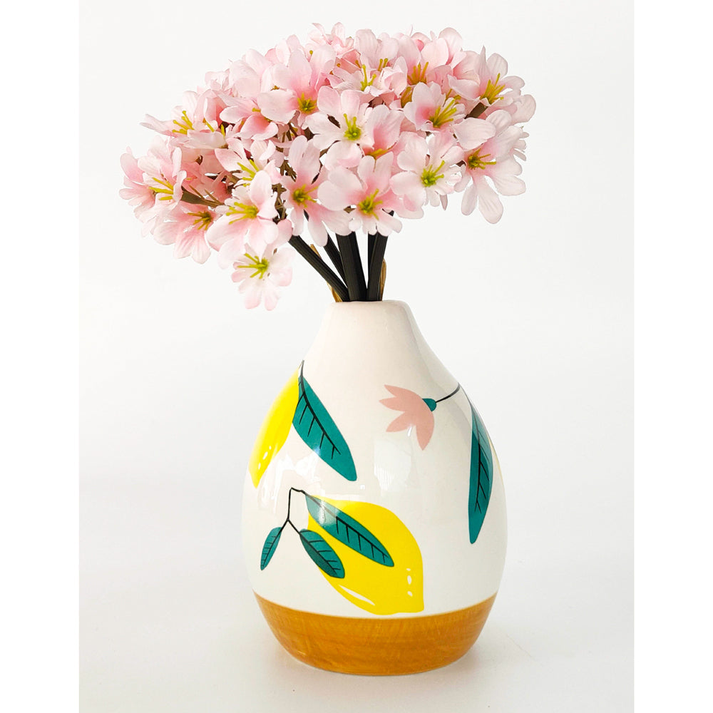 Urban Evergreen 13cm Ceramic Vase Decor - Green/Yellow (2 Pack) — image 4