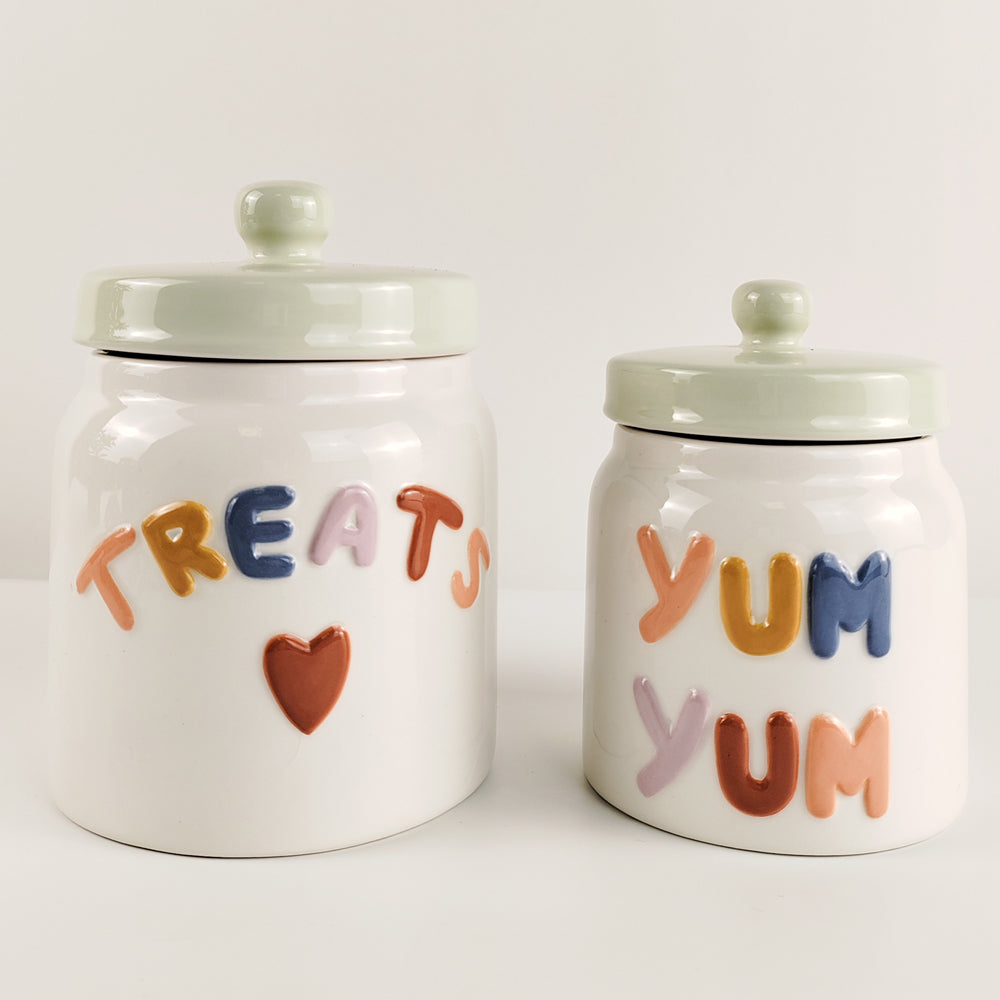 Urban 14cm Ceramic Yum Yum Treats/Snacks Jar Container Storage w/ Lid Asst — image 2