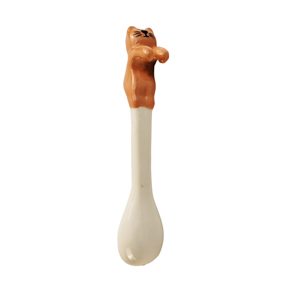 Urban 12cm Cat Ceramic Hanging Spoon For Mug