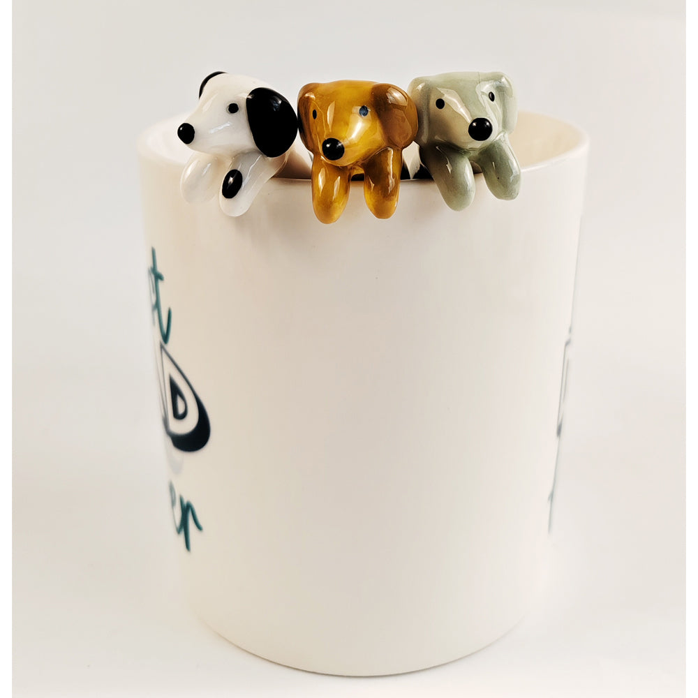 Urban 12cm Dog Ceramic Hanging Spoon Animal Stirrer For Coffee Cup/Mug Caramel — image 2