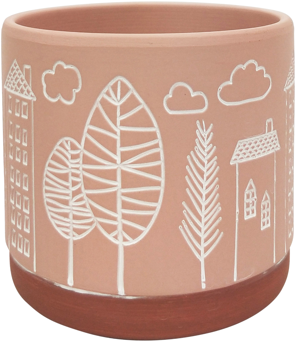 Urban Bree 14cm Ceramic Planter Flower/Plant Pot Home Desk Decor Medium Pink (2 Pack) — image 3
