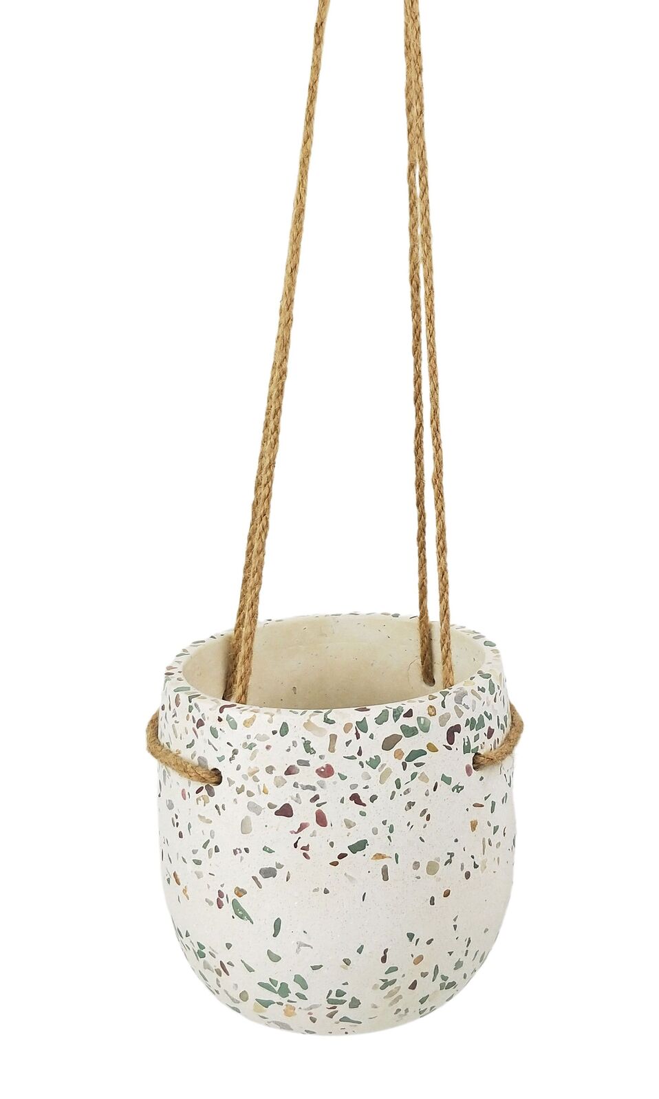 Urban 16cm Terrazzo Hanging Planter Home/Garden Decor Plant Pot Green/Mustard