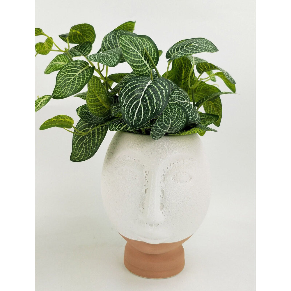 Urban Kendall Face 18cm Ceramic Plant/Flower Vase Home Display Pot Small White — image 2