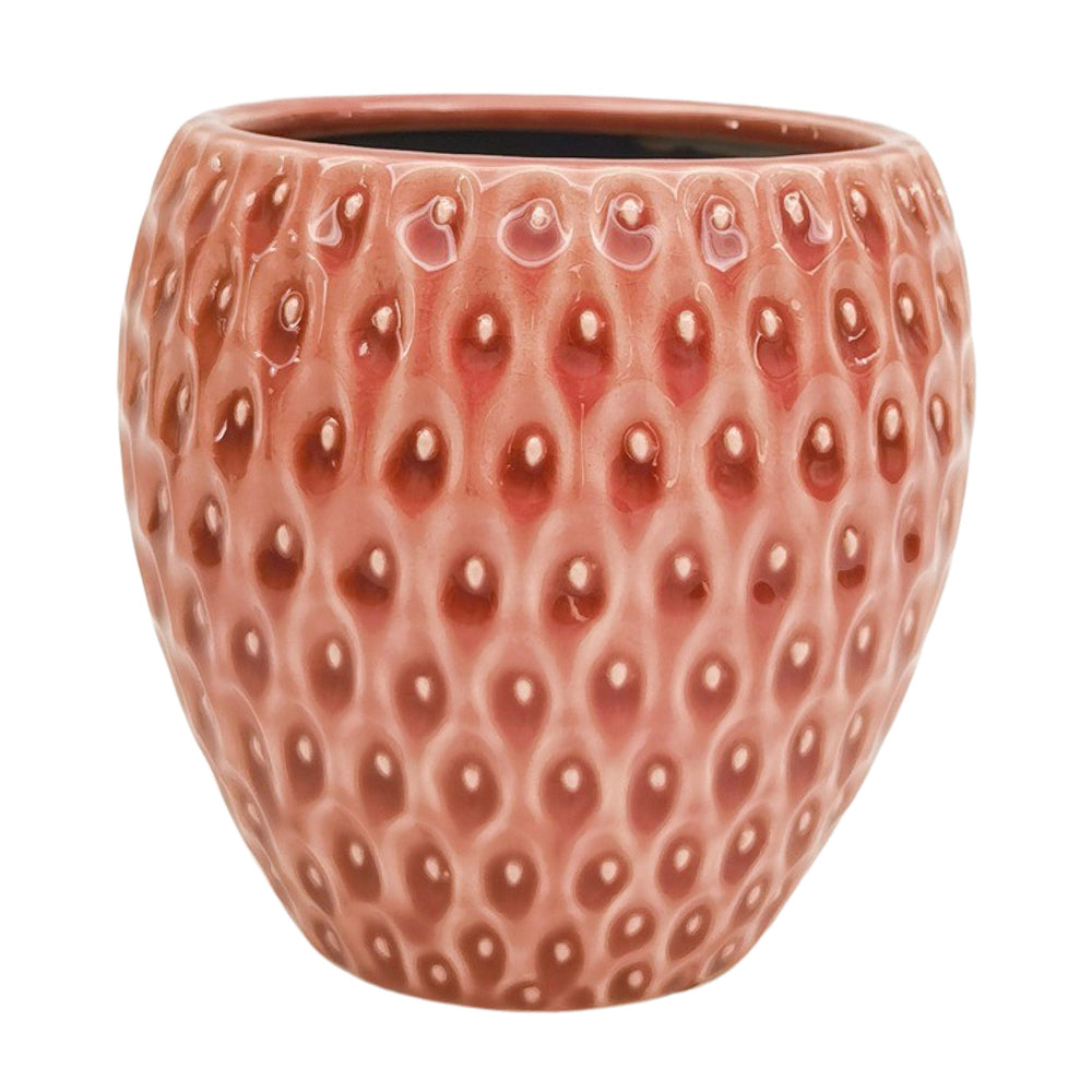 Urban Strawberry Planter Pink 12cm Home Decorative Outdoor Garden Decor