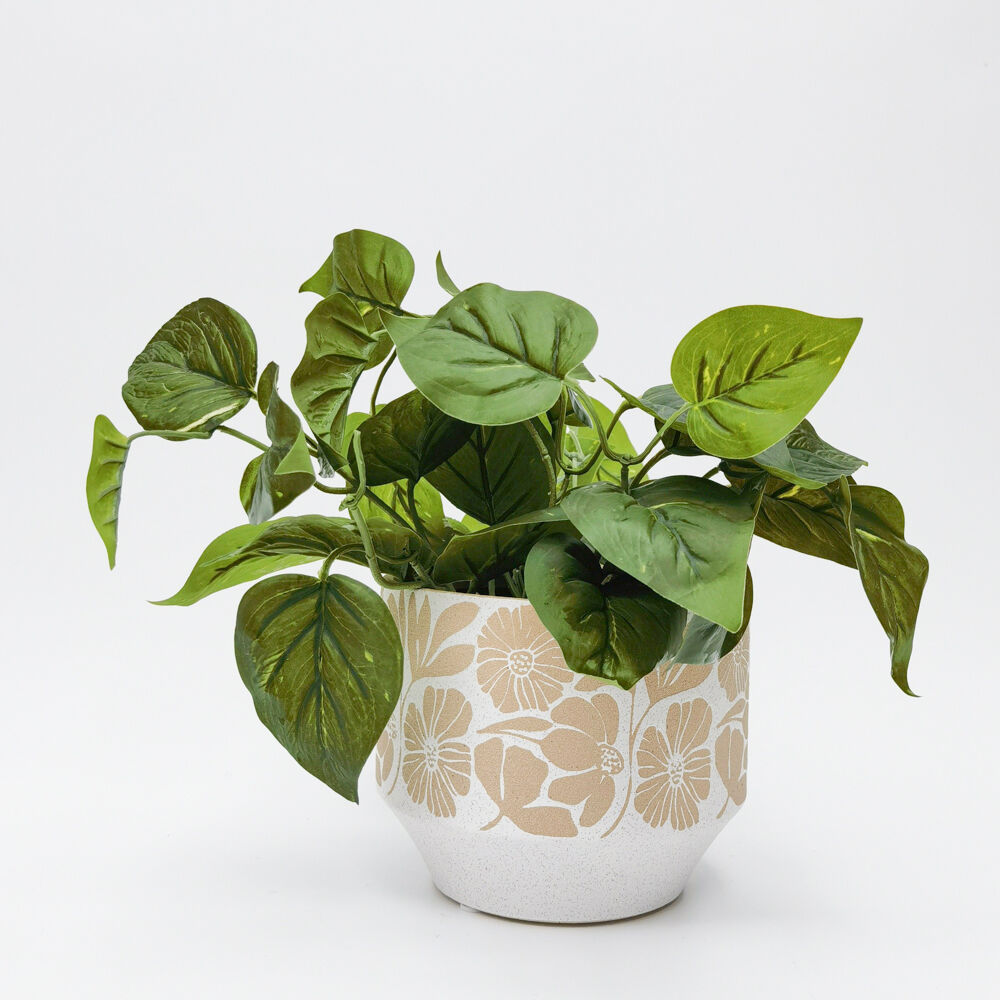 Urban Matisse Stoneware Planter Plant Pot 13x17cm White (2 Pack) — image 3