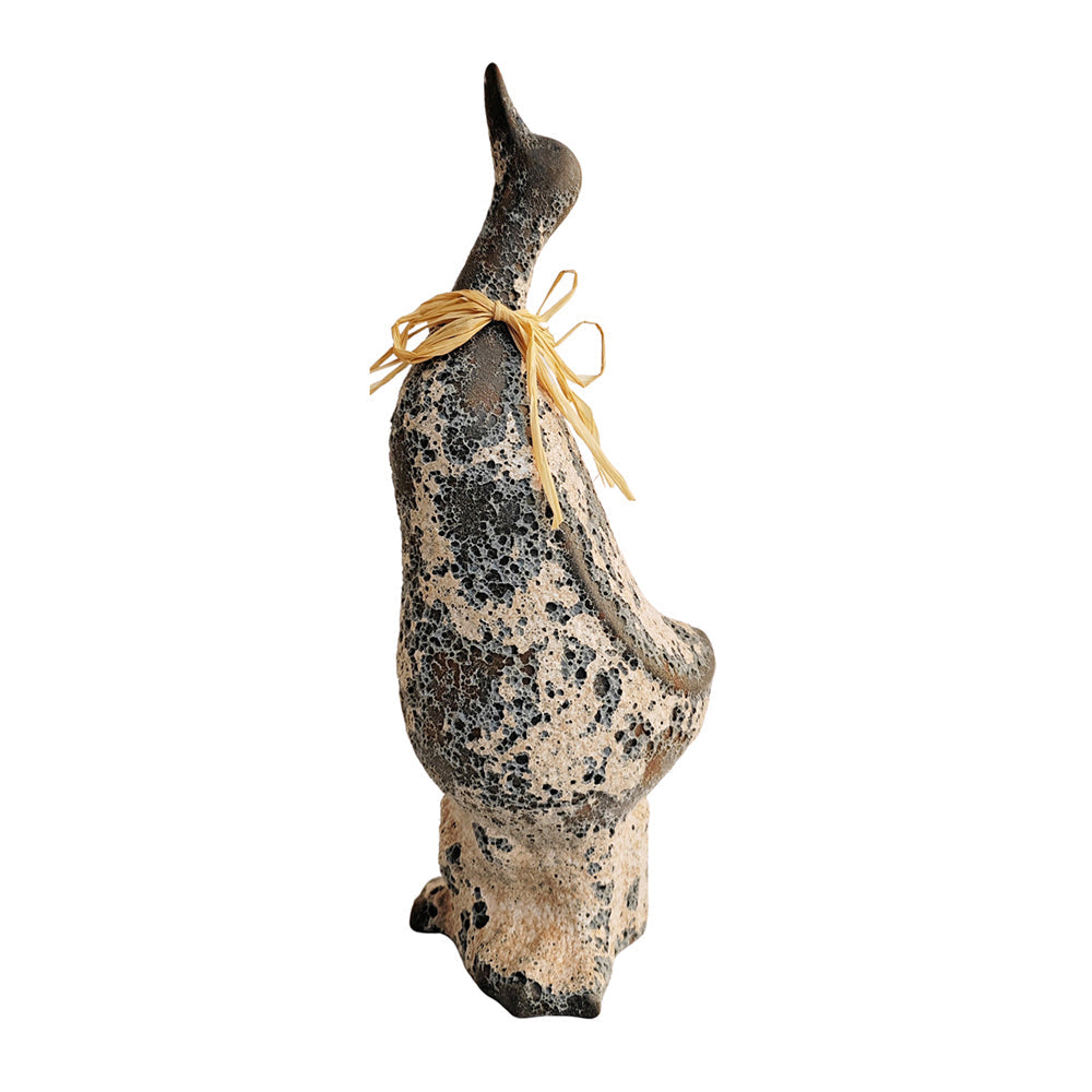 Urban 25cm Delphi Duck Garden Ornament Home Yard Decor - Grey (2 Pack)
