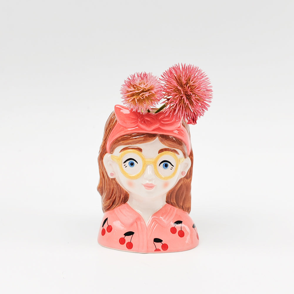 Urban Products Tropicana Girl Themed Decorative Home Decor Vase Pink 10cm — image 2