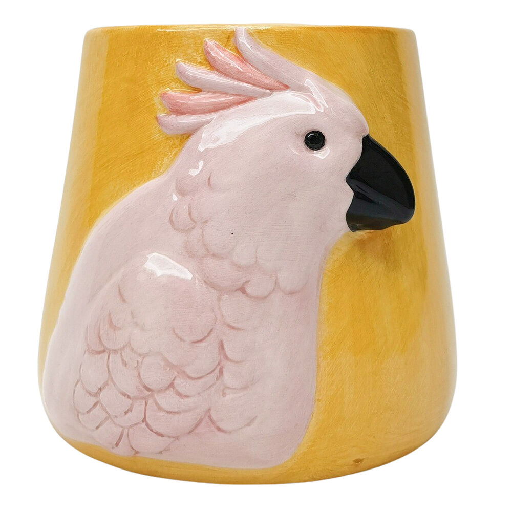 Urban Galah Ceramic Planter Flower/Plant Pot Home Garden Decor 15cm Pink (2 Pack) — image 2