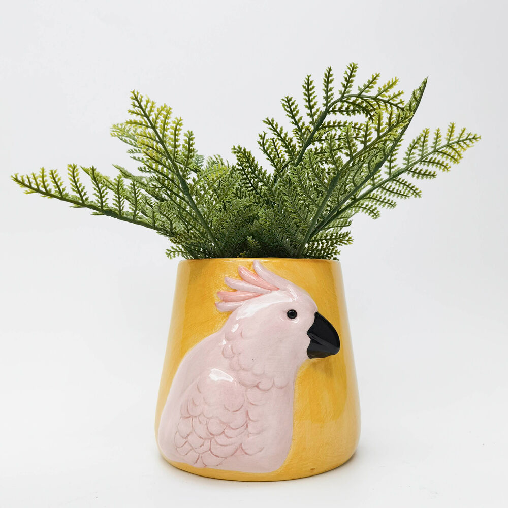 Urban Galah Ceramic Planter Flower/Plant Pot Home Garden Decor 15cm Pink (2 Pack) — image 3