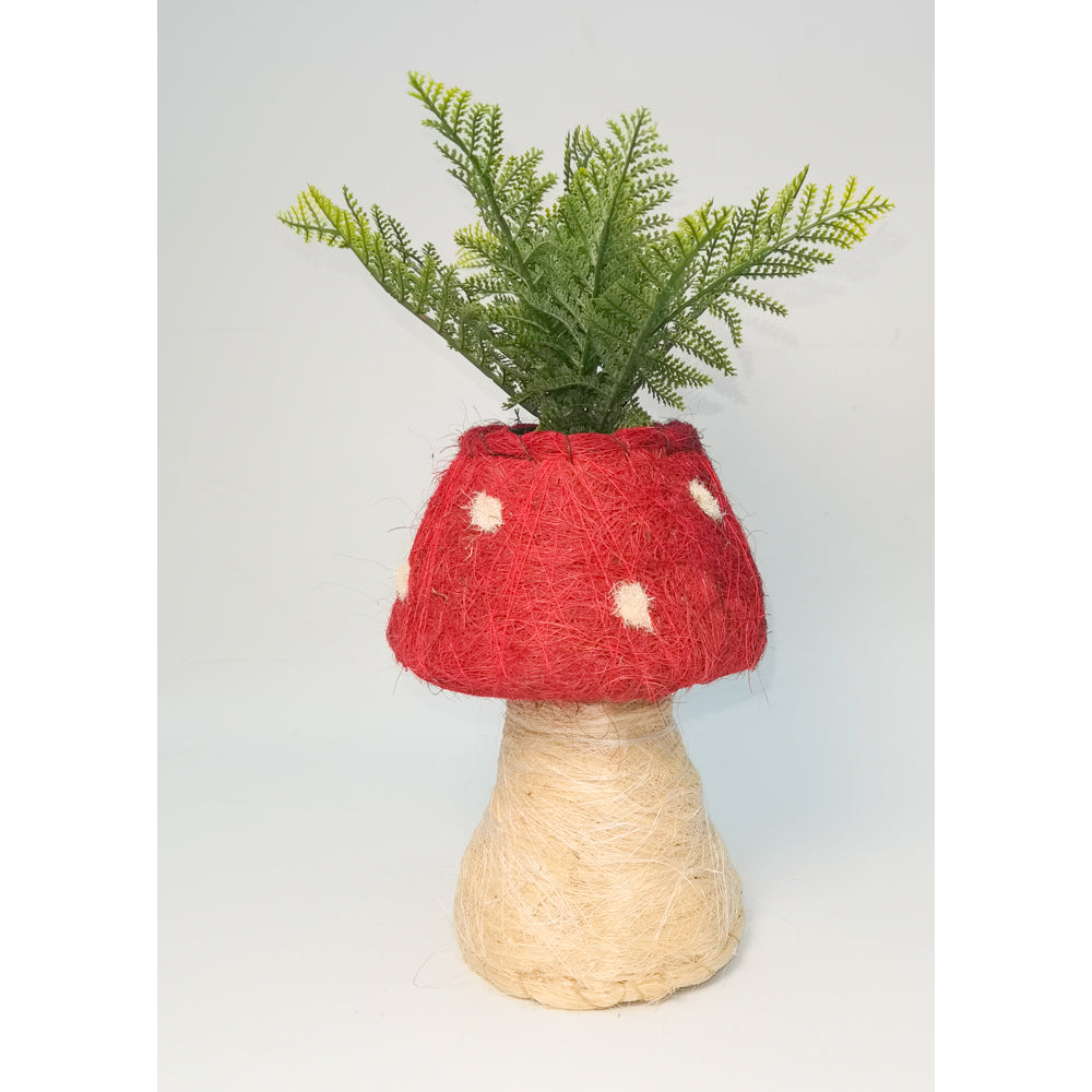 Urban HUSK Toadstool Planter Pot 19cm Home Decorative Outdoor Garden Decor — image 2