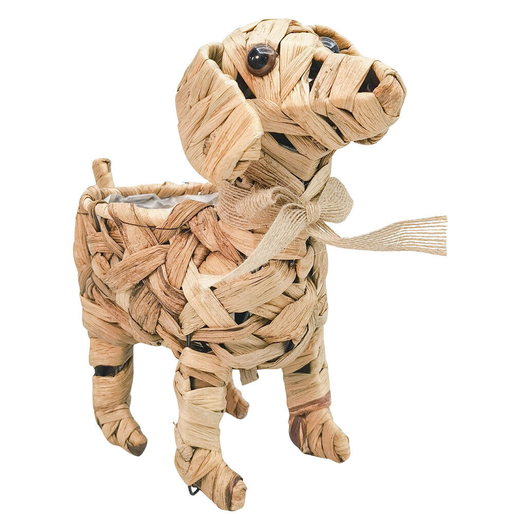 Urban Coconut Fibre Woven Dog Outdoor Planter Pot 29cm Natural (2 Pack) — image 2