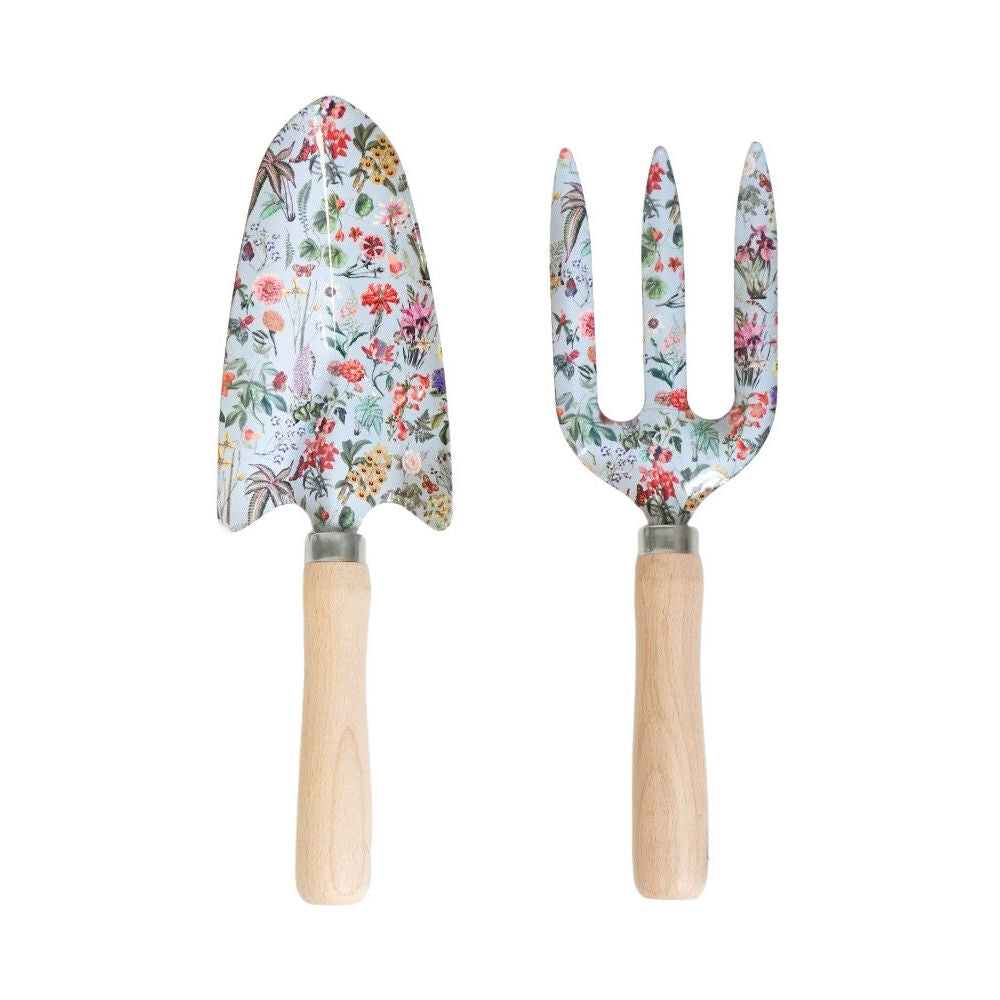 Urban Metal/Timber Botanicals Gardening Tools Set 29cm Blue (2 Pieces)