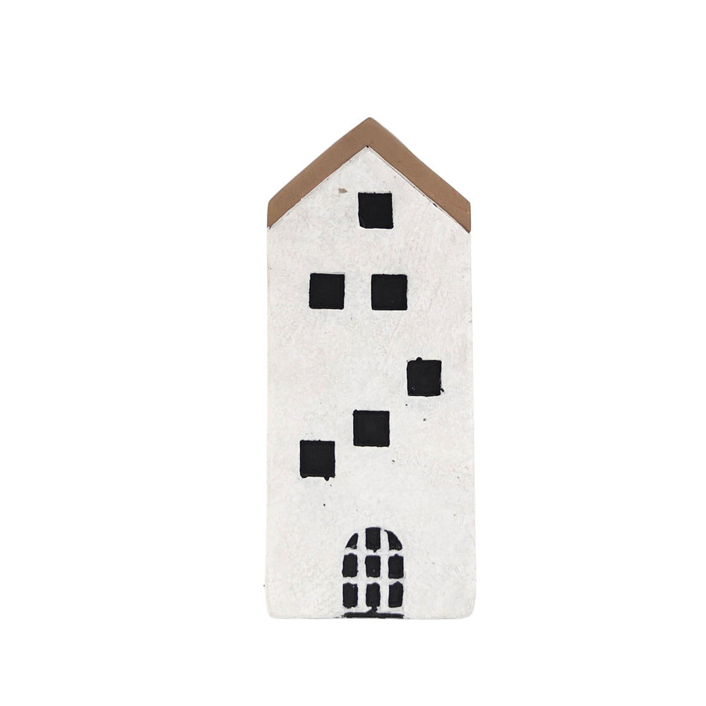 Urban Jonah House 15cm Concrete Ornament Home Decor Statue Display Tall White