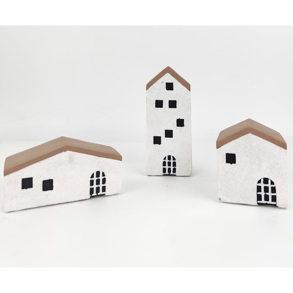 Urban Jonah House 15cm Concrete Ornament Home Decor Statue Display Tall White — image 2
