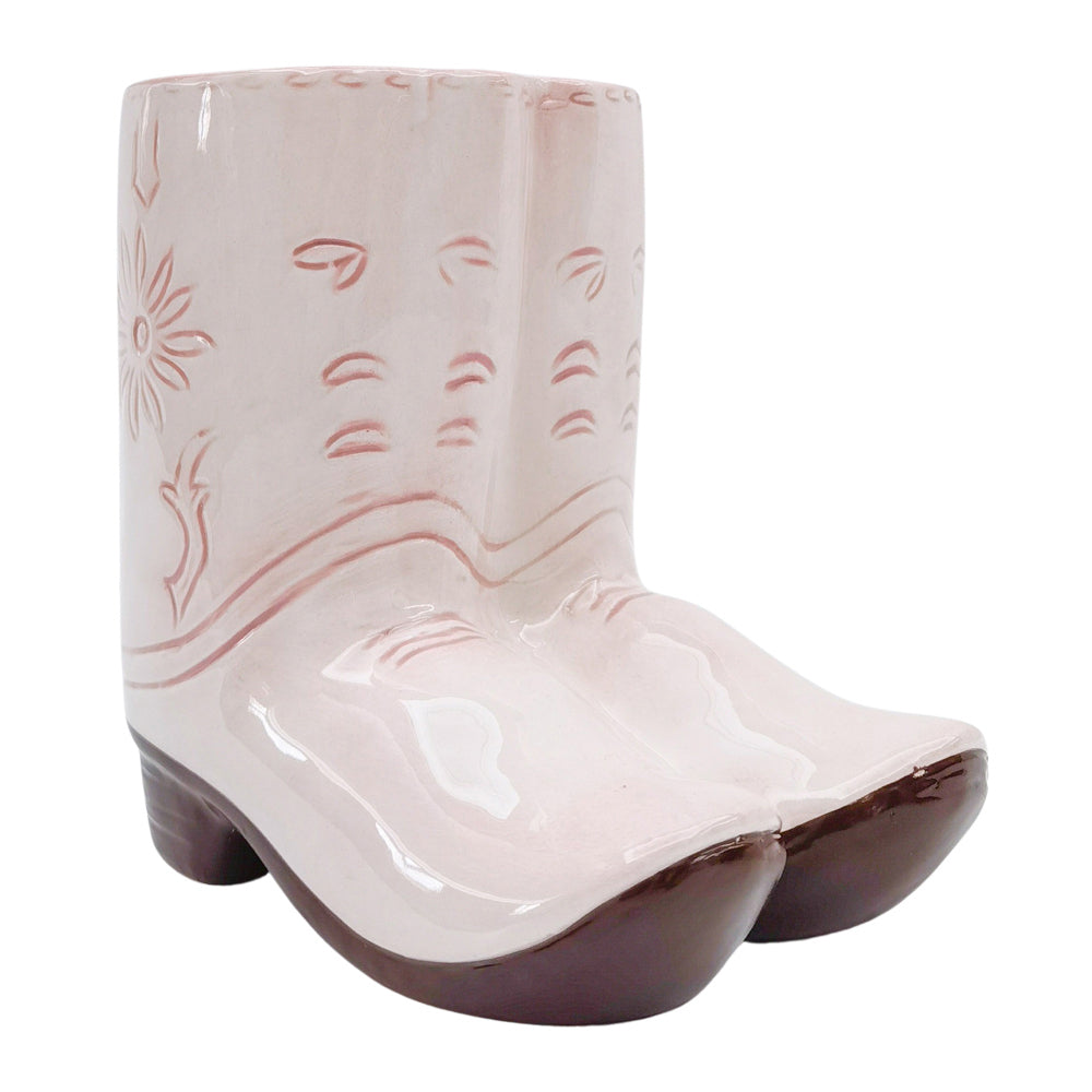 Urban Cowboy Boots Planter Pink 16cm Home Decorative Outdoor Garden Decor (2 Pack) — image 2