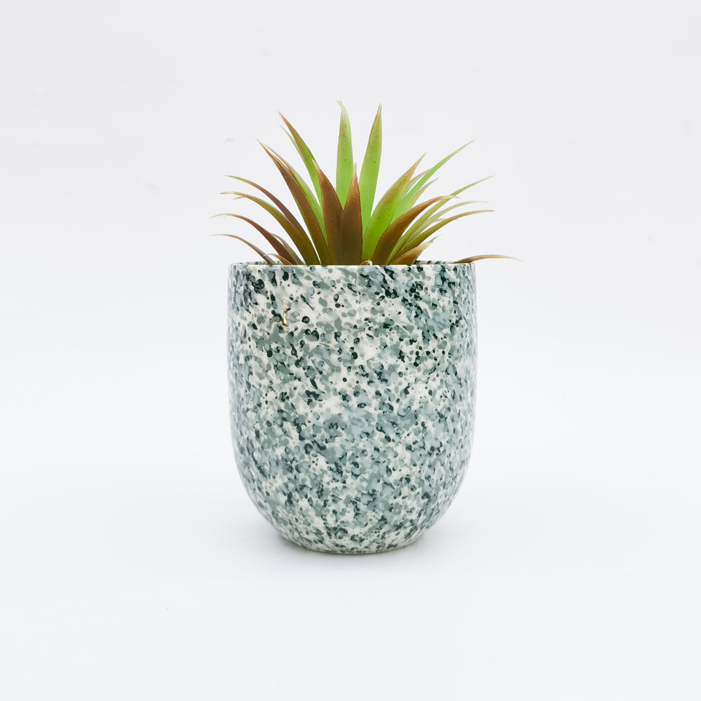 Urban Speckle Planter Pot Sage 11cm Home Decorative Outdoor Garden Decor — image 2