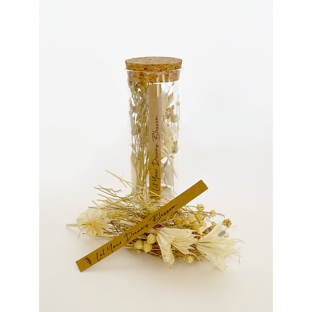 Urban Dried Floral Let Your Dreams Blossom 13cm Glass Jar Decor Display Natural — image 2