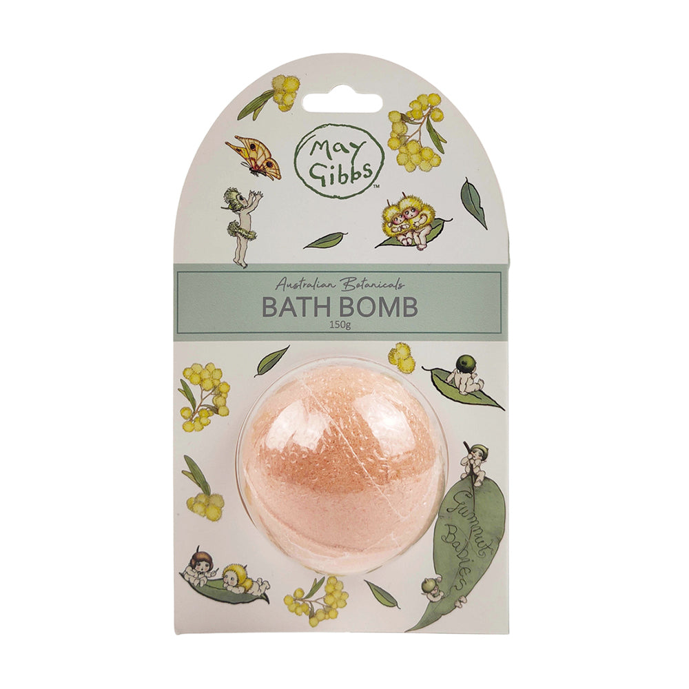 Urban Australian Botanicals May Gibbs 150g Bath Bomb Shower Care Green/Yellow