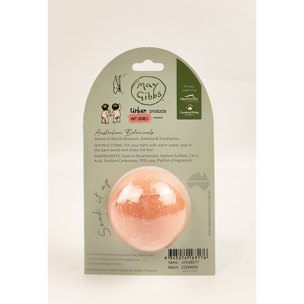 Urban Australian Botanicals May Gibbs 150g Bath Bomb Shower Care Green/Yellow — image 2