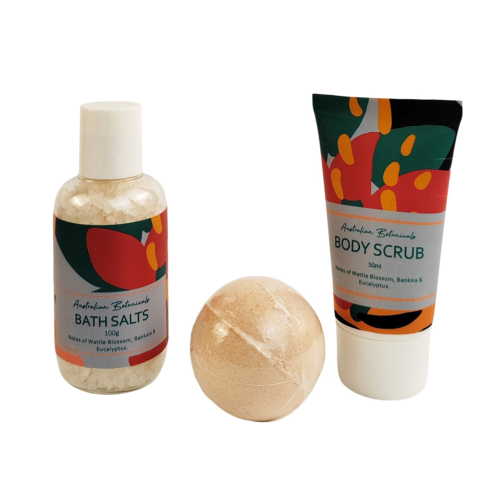 Urban Melody 100g Bath Salt/50g Bomb/50ml Body Scrub Care Set (3 Pieces) — image 3