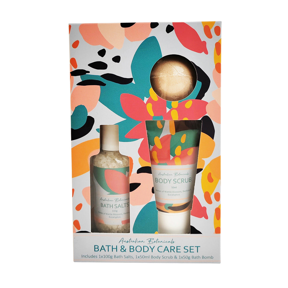 Urban Melody 100g Bath Salt/50g Bomb/50ml Body Scrub Care Set (3 Pieces)