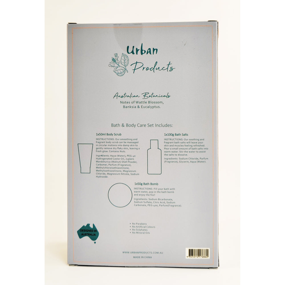Urban Melody 100g Bath Salt/50g Bomb/50ml Body Scrub Care Set (3 Pieces) — image 4