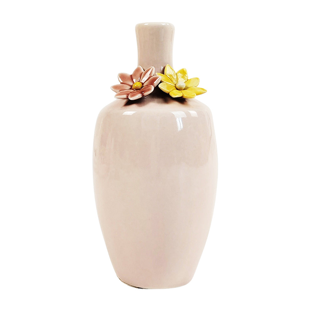 Urban Daphne 17cm Ceramic Flower Vase Home Decorative Pot - Pink (2 Pack) — image 2