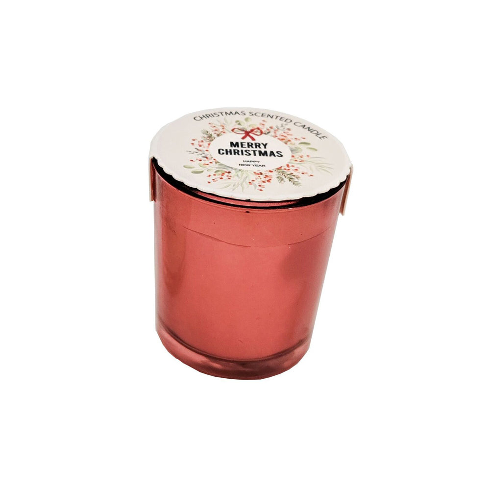 Urban Christmas 7cm Glass Scented Candle Soy Blend Wax Fragrance Red/Green (2 Pieces)