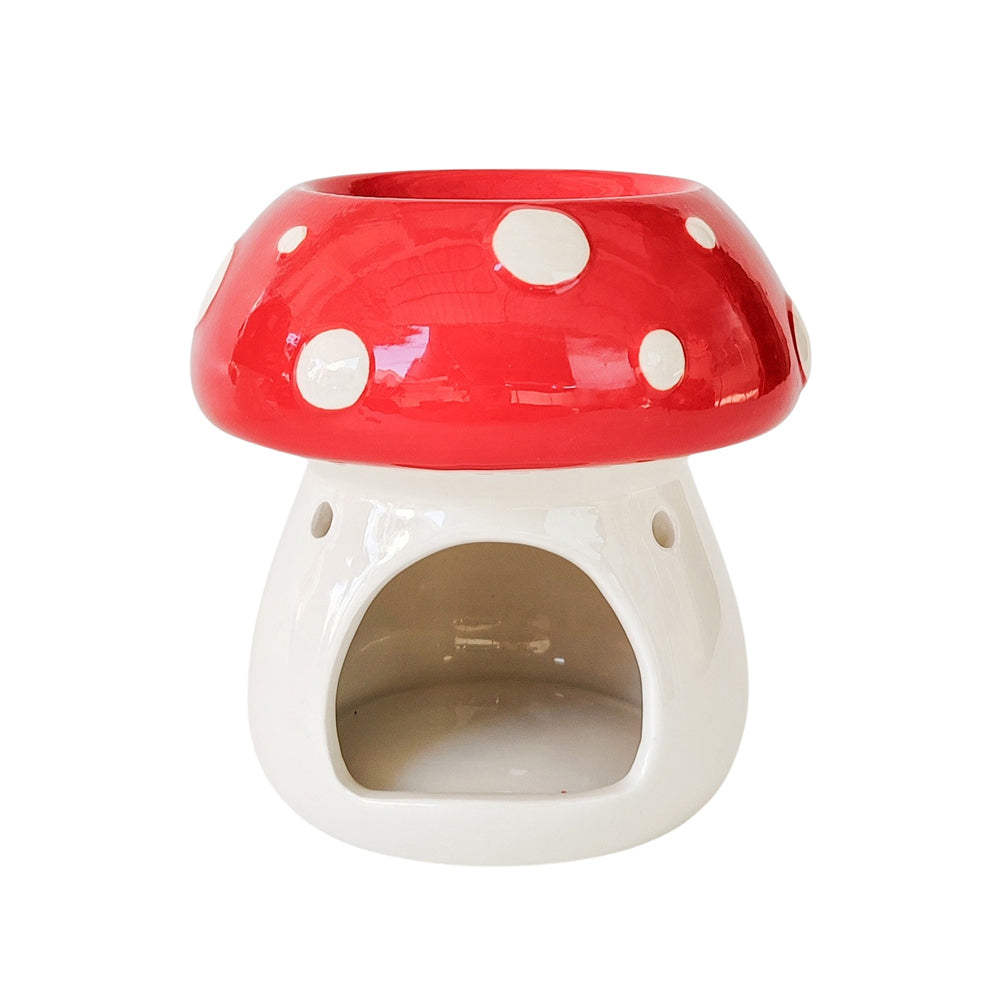 Urban Products Toadstool Home Fragrance Decor Ceramic Oil Burner Red 11cm