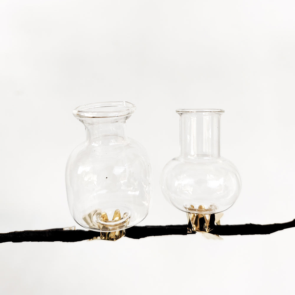 Urban Products Decorative Kinkora Tube Clip Flower Vases Home Decor Clear (4 Pieces) — image 3