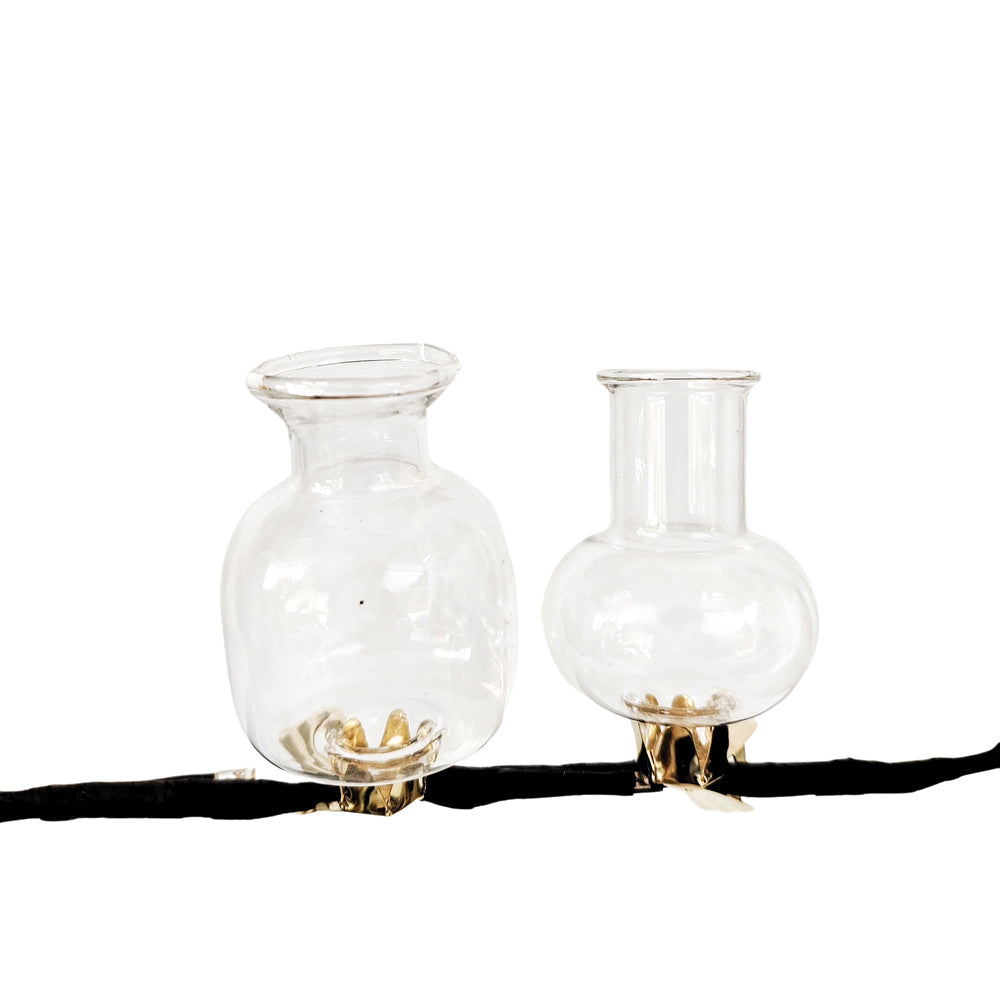 Urban Products Decorative Kinkora Tube Clip Flower Vases Home Decor Clear (4 Pieces) — image 2