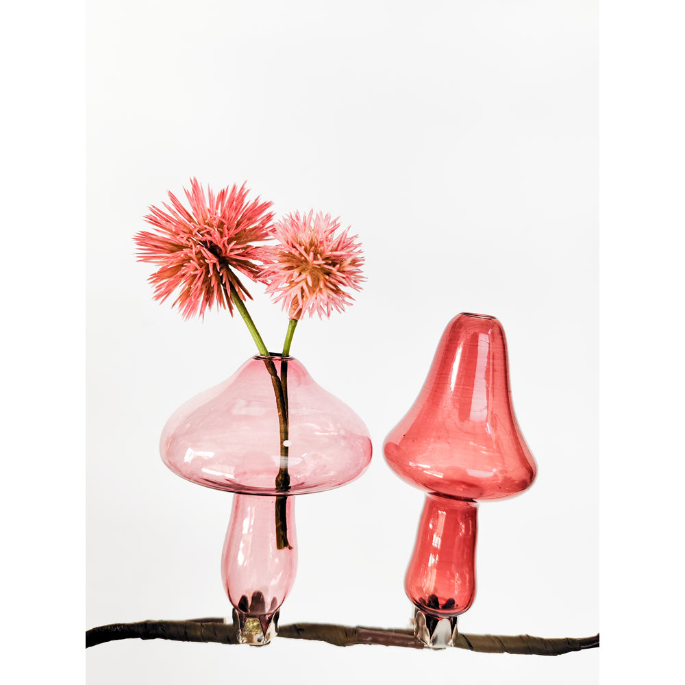 Urban Products Kinkora Toadstool Clip Flower Vases Home Decor Pink (2 Pieces) — image 2