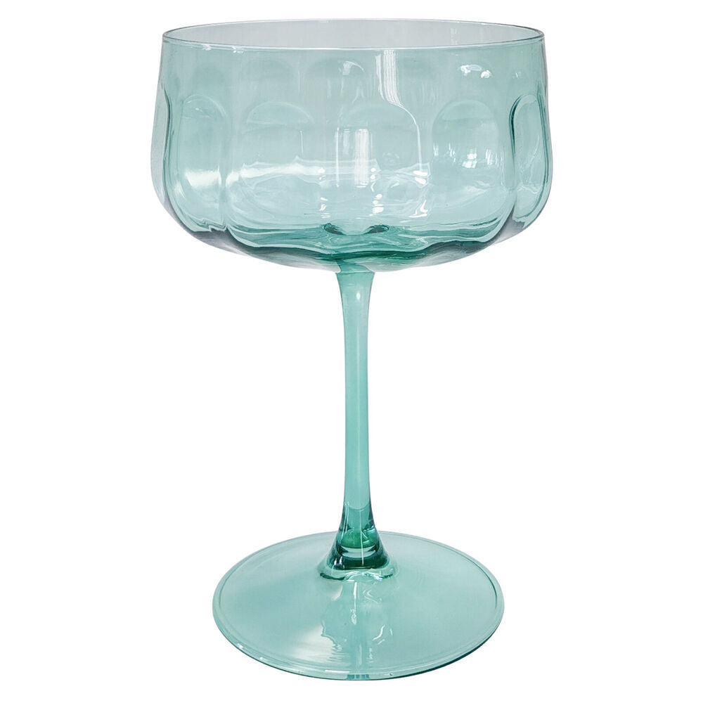 Urban Tillie Coupe Champagne Cocktail Drinking Glass 365ml 16cm Green (6 Pack) — image 2
