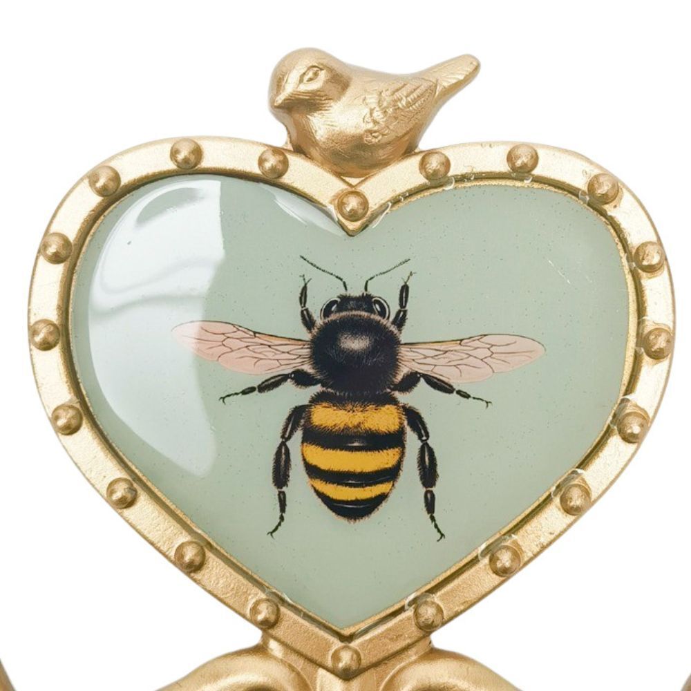 Urban Bee Wall Metal Hook Home Decorative Key/Coat Hanger Sage/Gold 12cm (2 Pack) — image 2