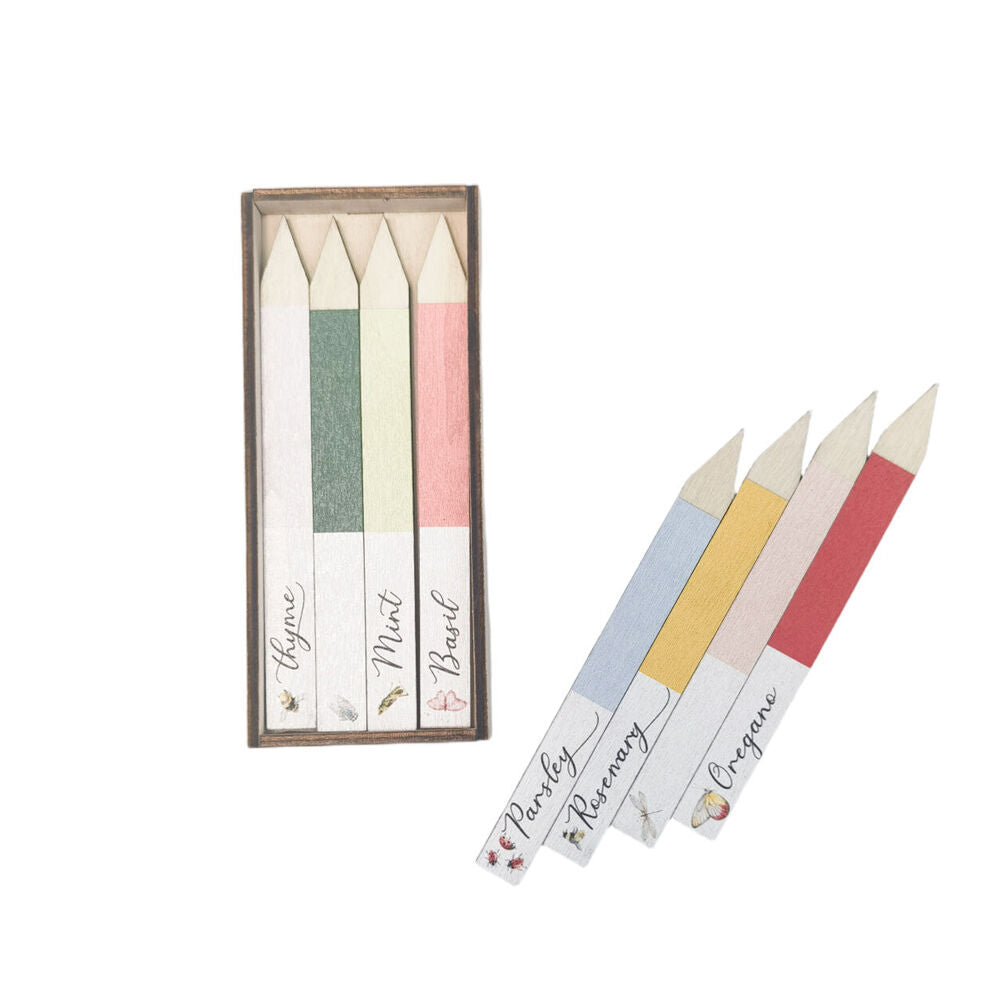 Urban Wooden Plant Markers Signs Gift Box 12cm Multicoloured (8 Pieces) — image 2