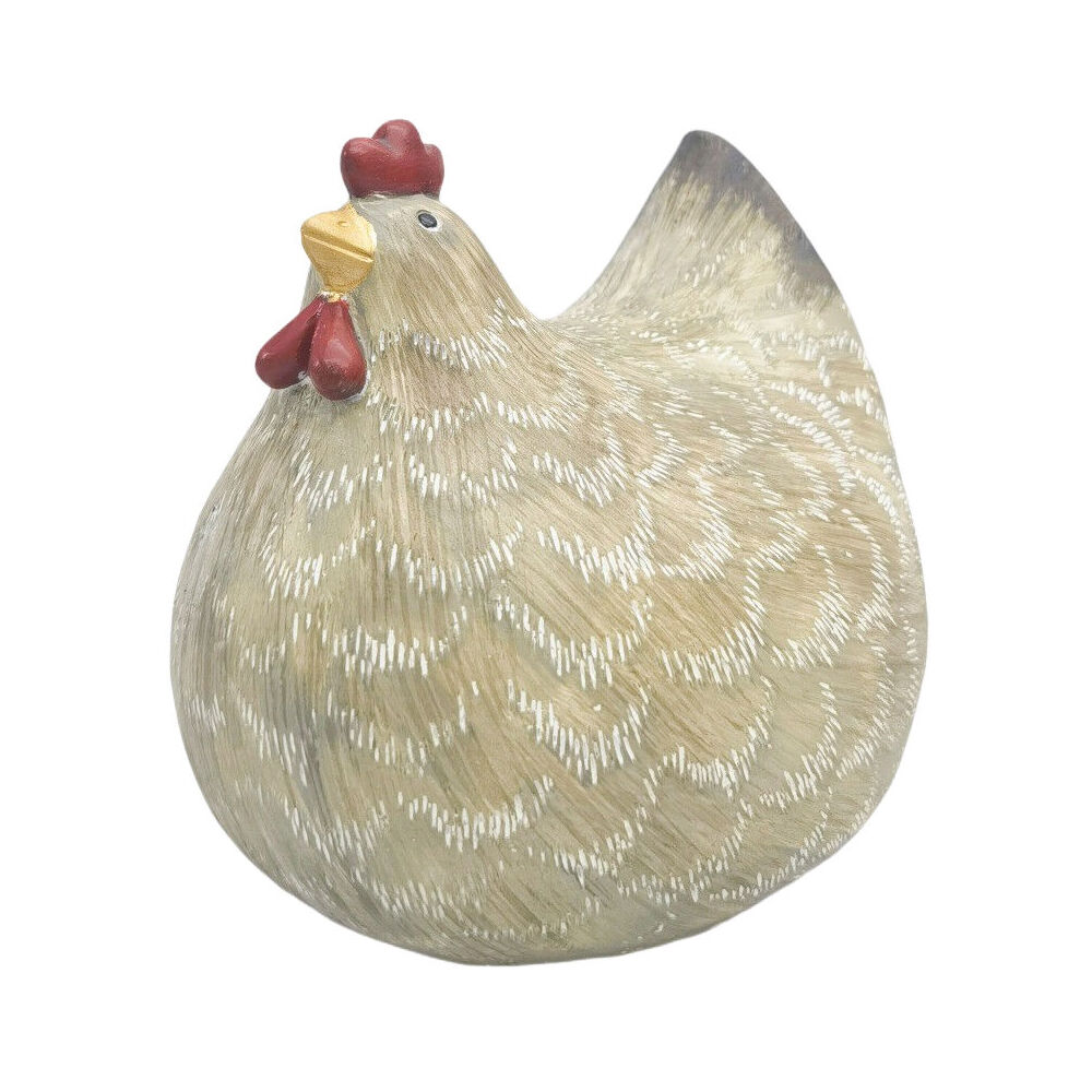 Urban 12x13cm Sage Green Chicken Resin Decorative Ornament Medium