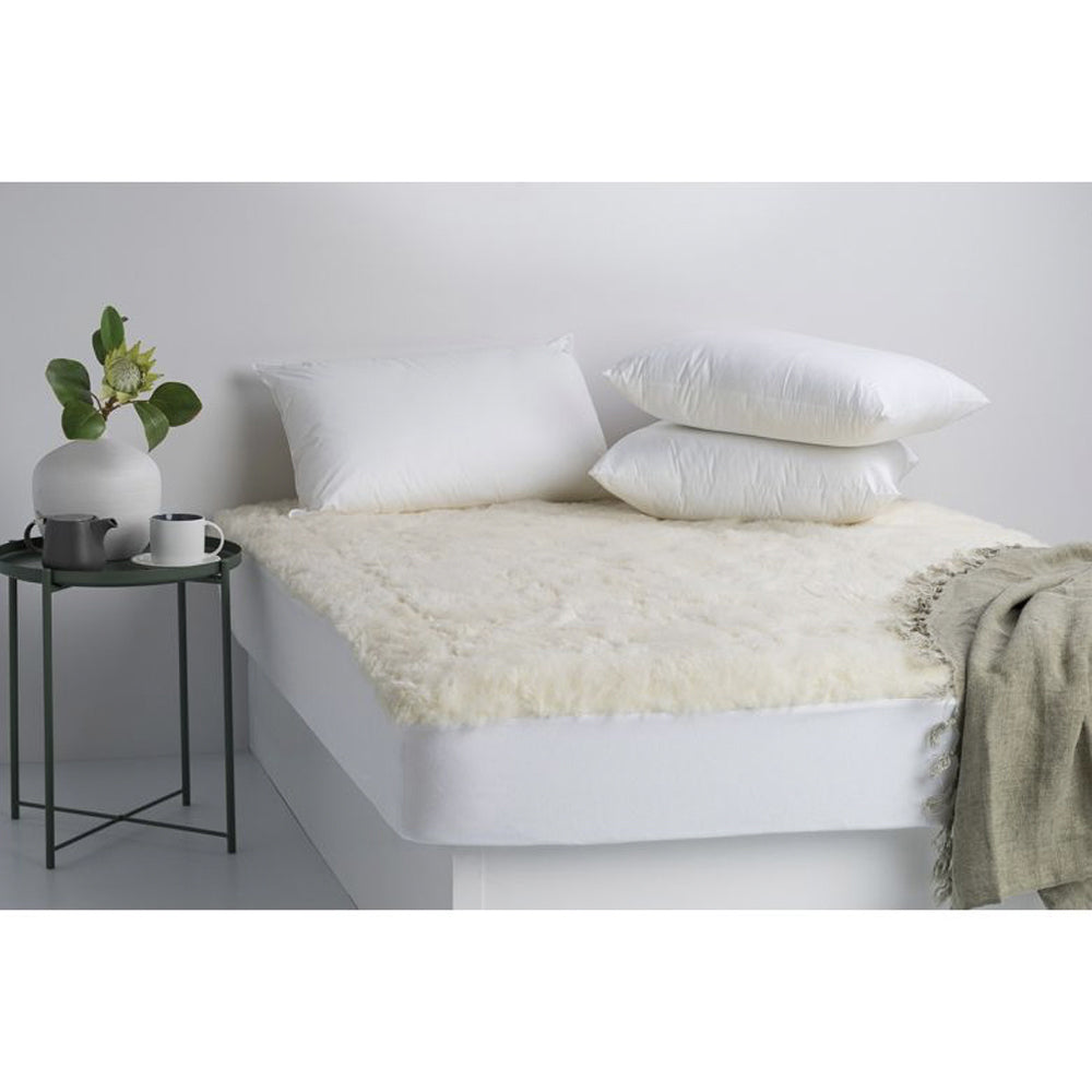 Jason Washable Underlay/Topper Australian Wool 550 GSM Reversible Bed — Queen