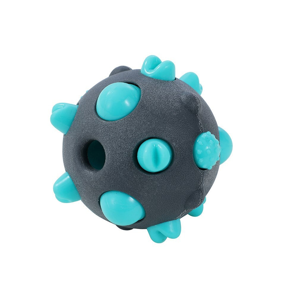 Paws and Claws Dog/Pet 8cm Rubber Treat Ball Puppy Interactive Dental Chew Toy (2 Pack) — image 4