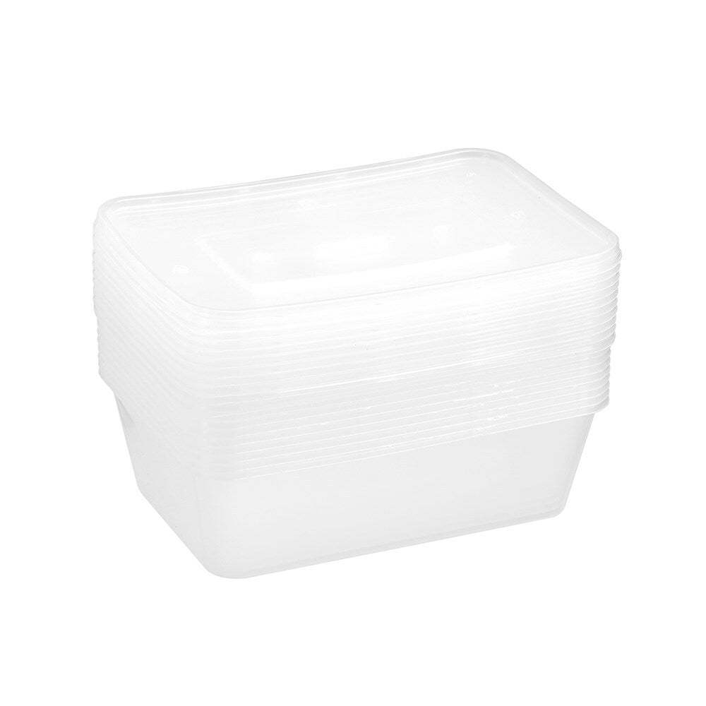 Lemon and Lime Reusable Takeaway Food Storage Container Box Rectangular 750ml (40 Pieces) — image 4