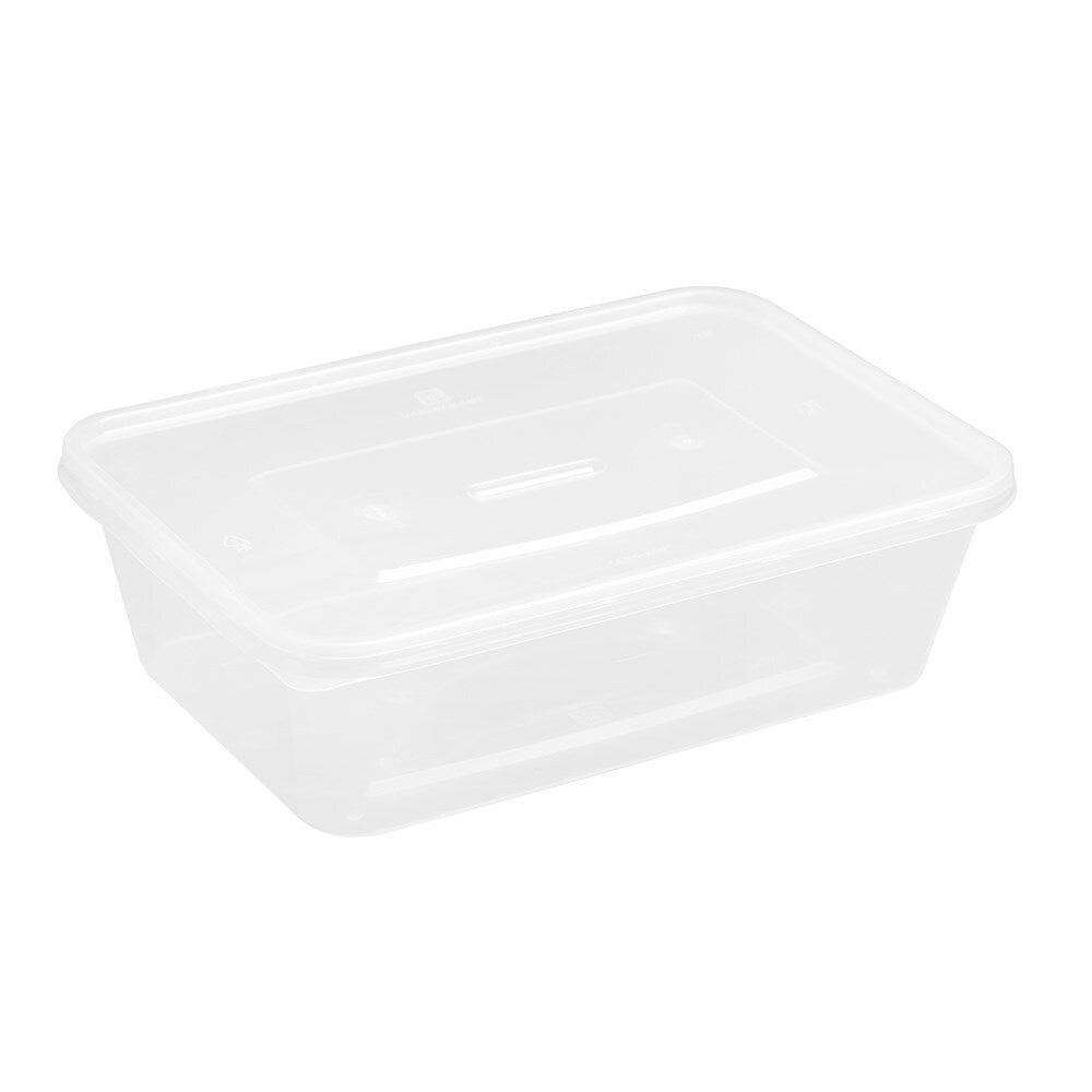 Lemon and Lime Reusable Takeaway Food Storage Container Box Rectangular 750ml (40 Pieces) — image 6