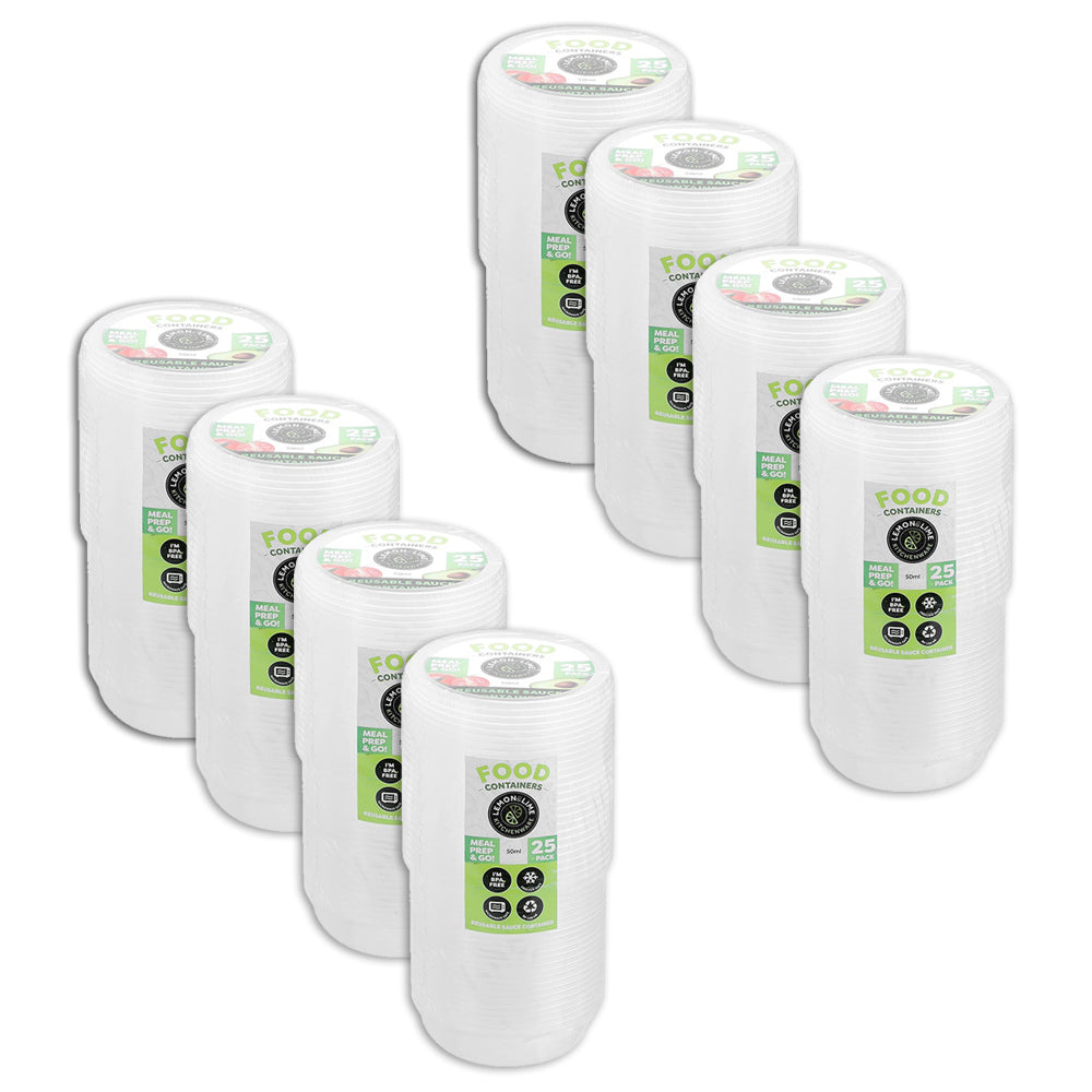 Lemon and Lime Reusable Dipping Sauce Container 50ml Food Serving/Storage (200 Pack)