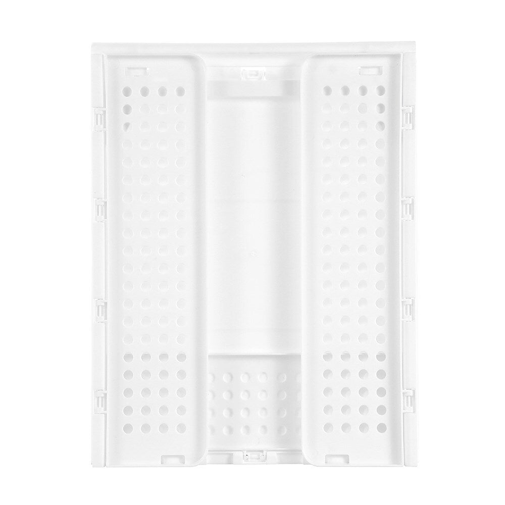 Boxsweden Foldaway 42.5x14cm Stackable Storage Basket/Organiser Medium White (2 Pack) — image 6