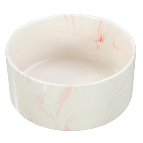 Paws and Claws 19cm/1.8L Food/Water Ceramic Pet Bowl Marble Assorted Grey/Pink (2 Pack) — image 7