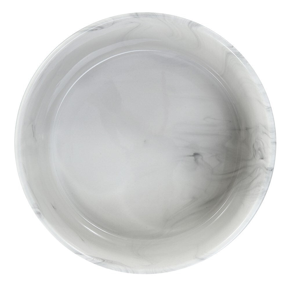 Paws and Claws 19cm/1.8L Food/Water Ceramic Pet Bowl Marble Assorted Grey/Pink (2 Pack) — image 5