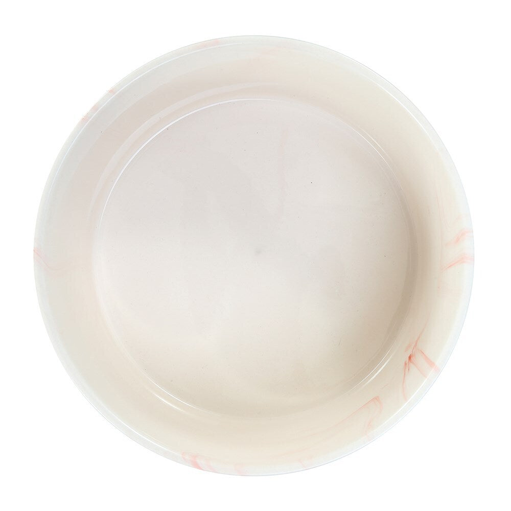 Paws and Claws 19cm/1.8L Food/Water Ceramic Pet Bowl Marble Assorted Grey/Pink (2 Pack) — image 6