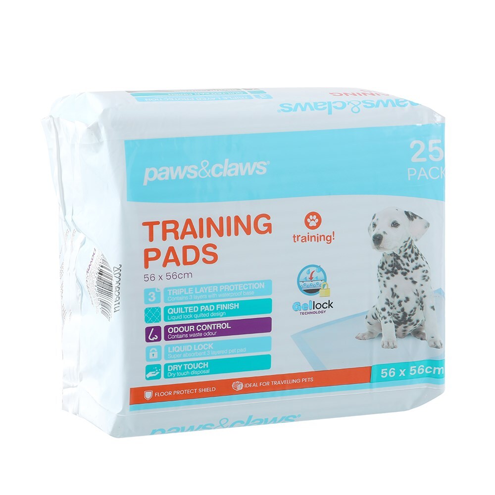 Paws and Claws 25PK Paws & Claws 56cm Quilted Antibacterial Training Pads Indoor Absorbent (4 Pack) — image 4