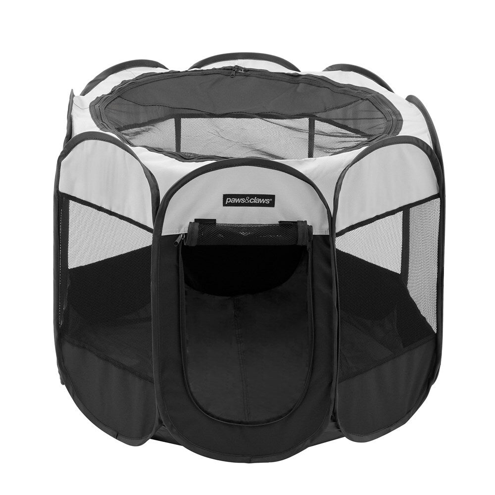 Paws and Claws Foldaway Pet Playpen Durable Metal Indoor Medium 91x63cm — image 2