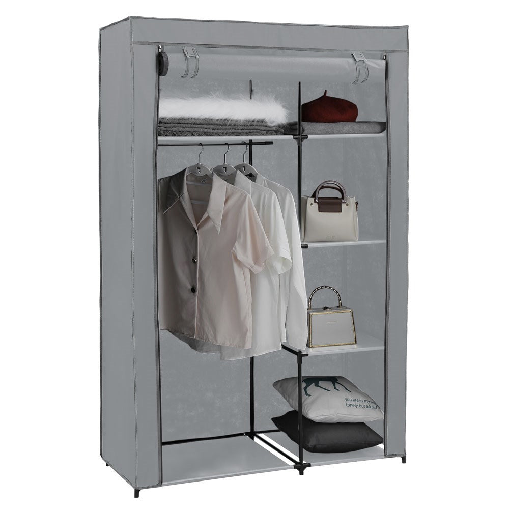 Boxsweden Kloset Compartment Portable Wardrobe w/ Cover 105x45x160cm Assorted — image 4
