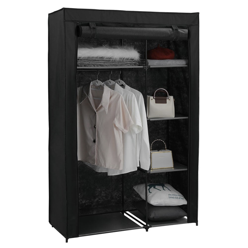 Boxsweden Kloset Compartment Portable Wardrobe w/ Cover 105x45x160cm Assorted — image 3